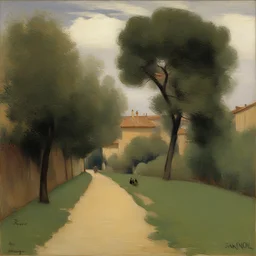 a landscape by Santiago Rusinol