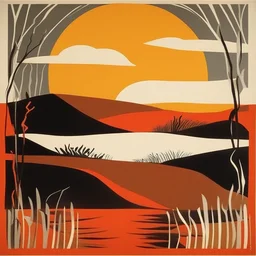 a landscape by Saul Bass