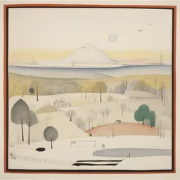 a landscape by Saul Steinberg