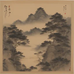 a landscape by Shin Jeongho