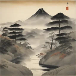 a landscape by Shuzo Oshimi