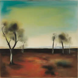 a landscape by Sidney Nolan
