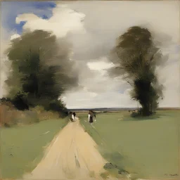 a landscape by Sir James Guthrie