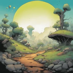 a landscape by Skottie Young