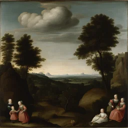 a landscape by Sofonisba Anguissola