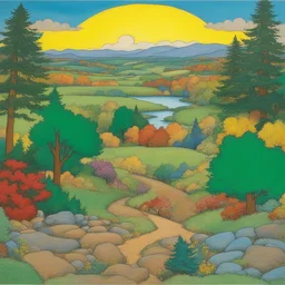 a landscape by Stan And Jan Berenstain