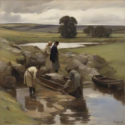 a landscape by Stanhope Forbes