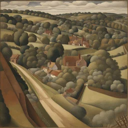 a landscape by Stanley Spencer