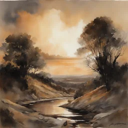 a landscape by Stephen Hickman