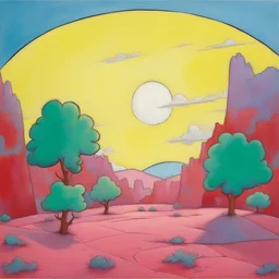 a landscape by Stephen Hillenburg
