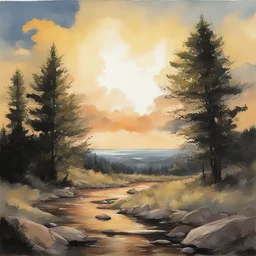 a landscape by Steve Lieber