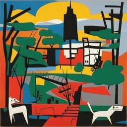a landscape by Stuart Davis