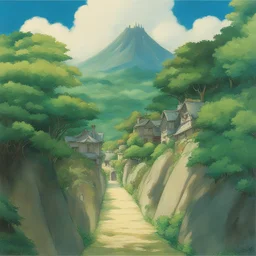 a landscape by Studio Ghibli
