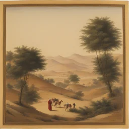 a landscape by Sultan Mohammed
