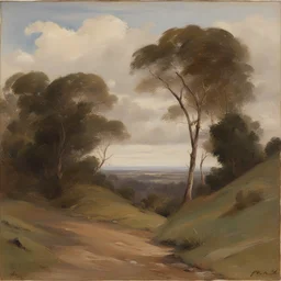 a landscape by Sydney Prior Hall