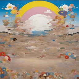 a landscape by Takashi Murakami