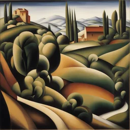 a landscape by Tamara de Lempicka