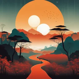 a landscape by Tang Yau Hoong