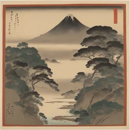 a landscape by Tarō Okamoto