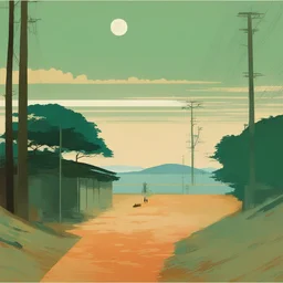 a landscape by Tatsuro Kiuchi