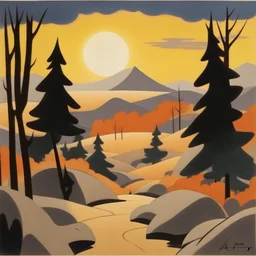 a landscape by Tex Avery