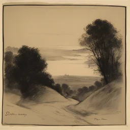 a landscape by Théophile Steinlen