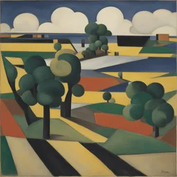 a landscape by Theo van Doesburg
