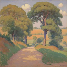 a landscape by Theo van Rysselberghe