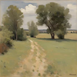 a landscape by Theodore Robinson