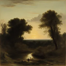 a landscape by Theodore Rousseau
