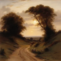 a landscape by Thomas Benjamin Kennington