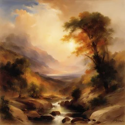 a landscape by Thomas Moran