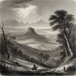 a landscape by Thomas Nast