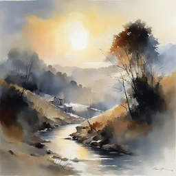 a landscape by Thomas W. Schaller