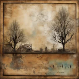a landscape by Tim Holtz