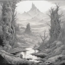 a landscape by Todd McFarlane