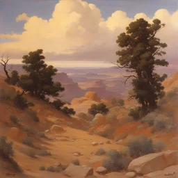 a landscape by Tom Lovell