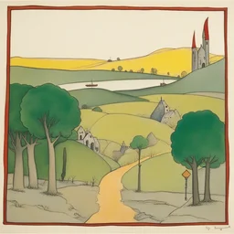 a landscape by Tomi Ungerer