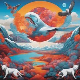 a landscape by Tristan Eaton