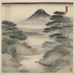 a landscape by Tsuguharu Foujita