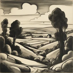 a landscape by Ub Iwerks