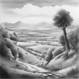 a landscape by Uderzo