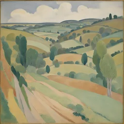 a landscape by Vanessa Bell