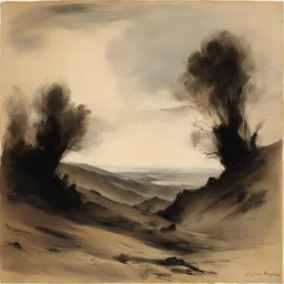 a landscape by Victor Hugo