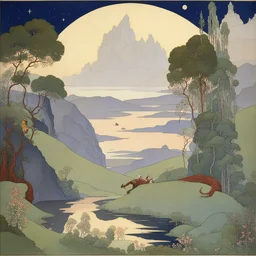 a landscape by Virginia Frances Sterrett