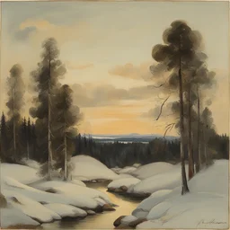 a landscape by Wäinö Aaltonen
