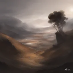 a landscape by WLOP