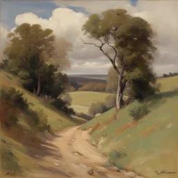 a landscape by Walter Ernest Webster