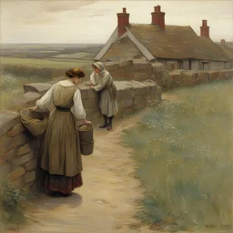 a landscape by Walter Langley
