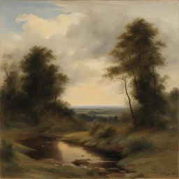 a landscape by Wilhelm Kotarbiński